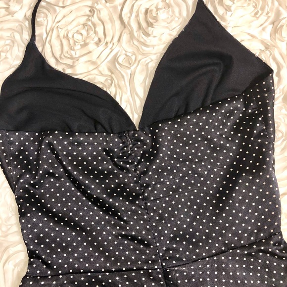 Vintage Polka Dot Halter Dress Retro 90s - Picture 4 of 7